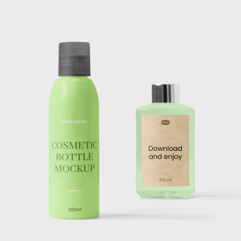 Free Cosmetic Bottle Mockups Free Cosmetic Bottle Mockups