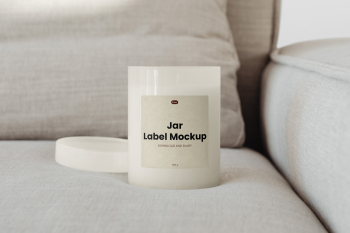 Free Cosmetic Jar Label Mockup Free Cosmetic Jar Label Mockup