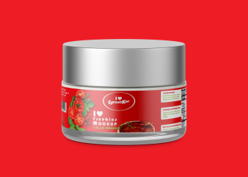 Free Cosmetic Jar Mockup