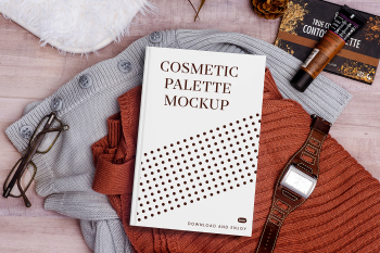 Free Cosmetic Palette Box Mockup Free Cosmetic Palette Box Mockup