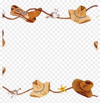 Free Cowboy Clipart Santa Clipart - Western Border Clip Art