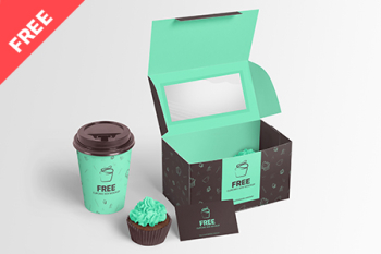 Free Cupcake Box Mockup free free free free Free Cupcake Box Mockup free free free free
