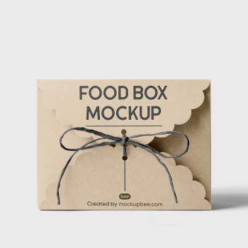 Free Decorative Food Box Mockup