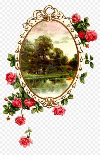 Free Digital Printable Label And Pink Rose Flower Frame - Frame Flower Vintage Png Free Digital Printable Label And Pink Rose Flower Frame - Frame Flower Vintage Png
