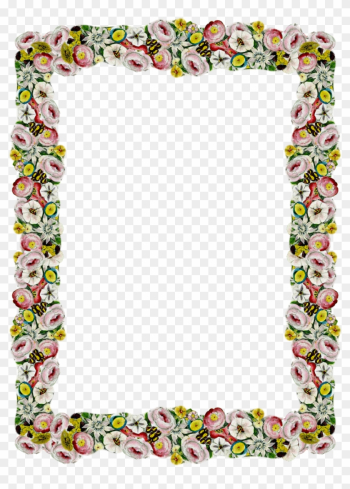 Free Digital Vintage Flower Frame And Border Png With - Frame Flower Borders Png Free Digital Vintage Flower Frame And Border Png With - Frame Flower Borders Png
