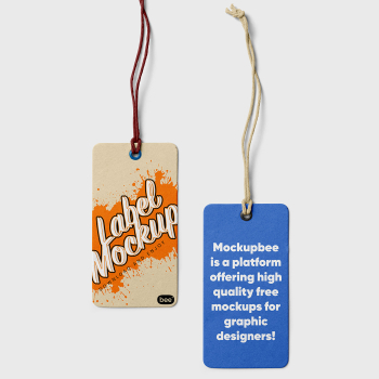 Free Double Label Mockup Free Double Label Mockup