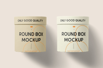 Free Double Tube Box Mockup