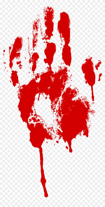 Free Download - Bloody Handprint Blood Hand Png