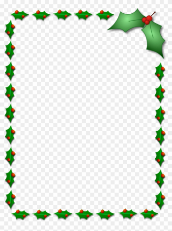 Free Download Christmas Holly Border Clipart Borders - Christmas Page Borders Png