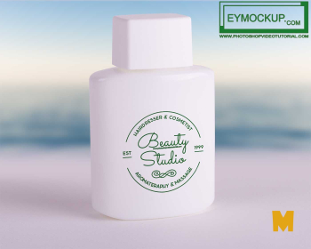 Free Download Cosmetic Bottle Mockup