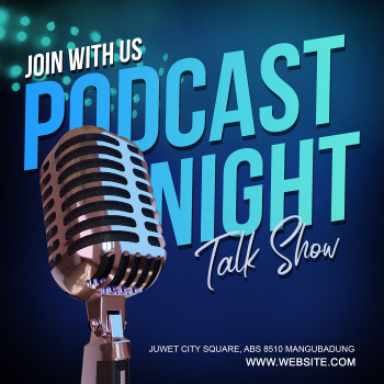 Free Download Podcast Night Talkshow Template
