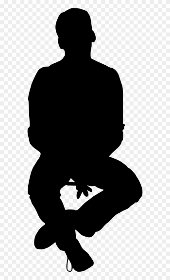 Free Download - Silhouette People Sitting Clipart