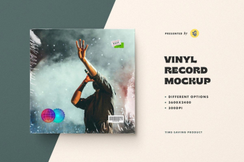 Free Download: Vinyl Record Mockup