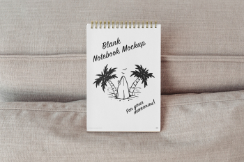 Free Eco Open Notebook Mockup Free Eco Open Notebook Mockup