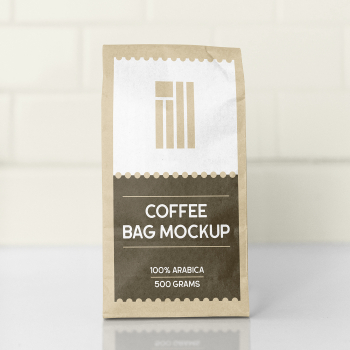 Free Eco Paper Coffee Bag Mockup Free Eco Paper Coffee Bag Mockup