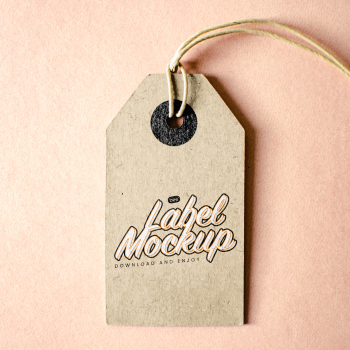 Free Eco Paper Label Mockup Free Eco Paper Label Mockup