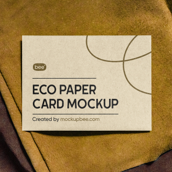 Free Eco Postcard Mockup Free Eco Postcard Mockup