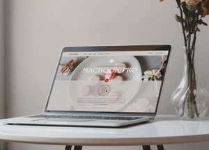 Free Elegant Website Branding MacBook Pro Mockup