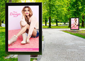 Free Fashion Advertisement Billboard Mockup design Free Fashion Advertisement Billboard Mockup design