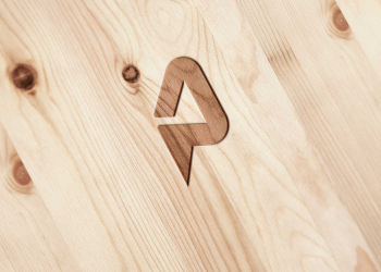 Free Fire Wood Logo Mockup