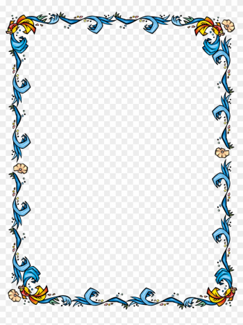 Free Fish Swimming In Water Border Clip Art Image From - Page Border In Word