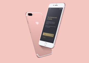 Free Floating iPhone Mockup - Graphicfolks