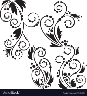Free floral flourishes vector image