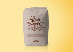 Free Flour Packaging Paper Bag Psd Mockup paper Free Flour Packaging Paper Bag Psd Mockup paper