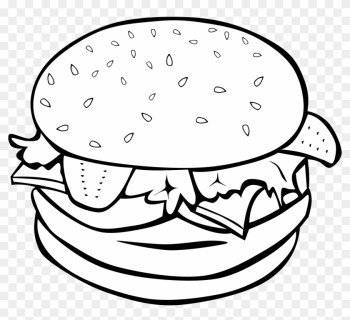 Free Food Clip Art Images - Cheeseburger Coloring Page Free Food Clip Art Images - Cheeseburger Coloring Page