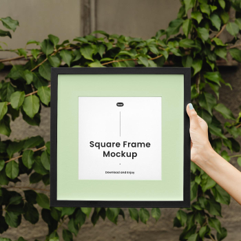 Free Frame with Hand Mockup Free Frame with Hand Mockup