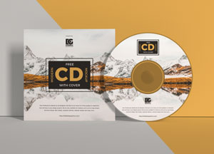 Free Front View Branding Cd Mockup With Cover ig icd cd with cover Free Front View Branding Cd Mockup With Cover ig icd cd with cover