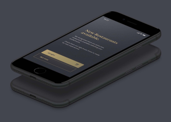 Free Golden iPhone Mockup - Graphicfolks