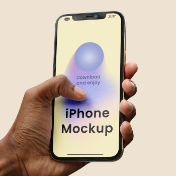 Free Hand Holding Phone Mockup Free Hand Holding Phone Mockup