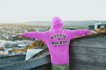 Free Hoodie Back View Mockup Free Hoodie Back View Mockup