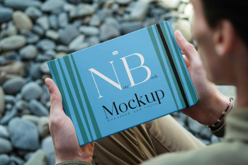 Free Horizontal Notebook Cover Mockup