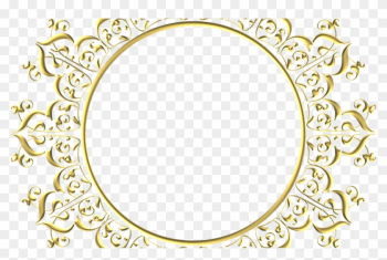 Free Illustration Gold Frame Round Border Free Image - Round Gold Border Png