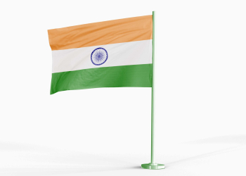 Free India Flag Mockup - Freebies Mockup