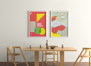 Free Indoor Frame Poster Mockup free indoor frame poster mockup indoor poster mockup 
