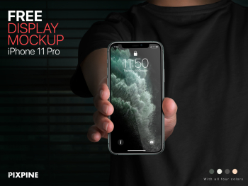 Free iPhone 11 Pro Display Mockup Free iPhone 11 Pro Display Mockup