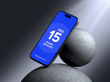 Free iPhone 15 Pro Mockup 12