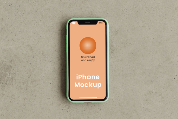 Free iPhone on Floor Mockup Free iPhone on Floor Mockup