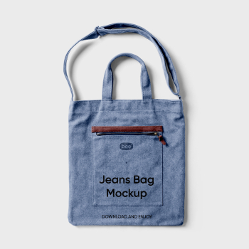 Free Jeans Bag Mockup Free Jeans Bag Mockup