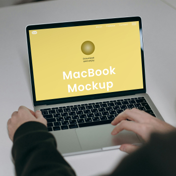 Free MacBook Laptop Screen Mockup