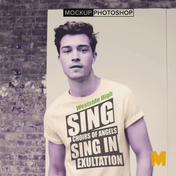 Free Men T-shirt Mockup