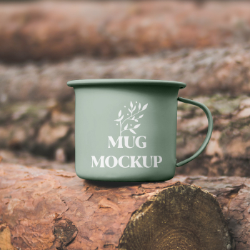 Free Metal Mug on Tree