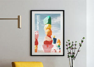 Free Modern Interior Artwork Frame Mockup artwork Free Modern Interior Artwork Frame Mockup artwork