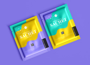 Free Modern Pouch Sachet Mockup - Free Mockup Zone