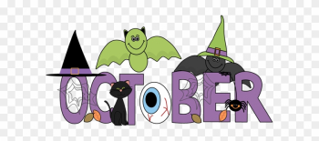 Free Month Clip Art - October Halloween Clipart
