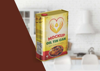 Free Oil Tin Mockup - Graphic Eagle