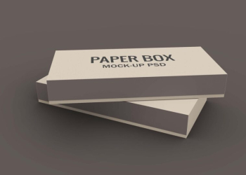 Free Paper Box Mockup | eyMockup